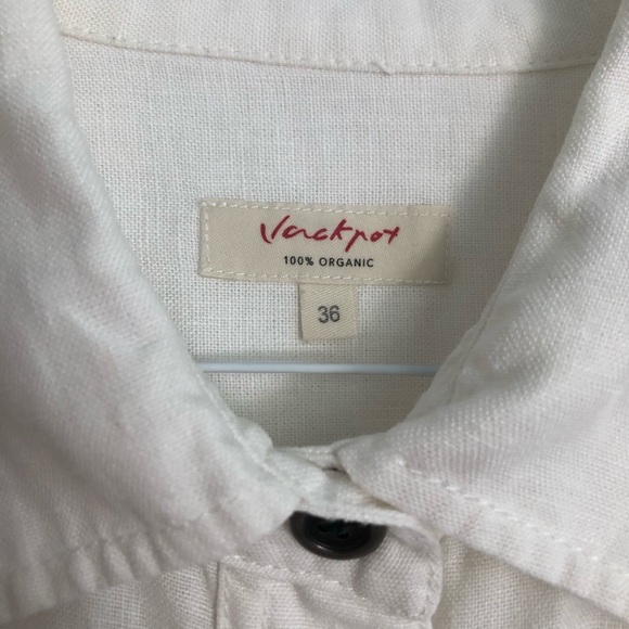 ❌SOLD❌ Vintage white button down dress - Picture 3 of 6